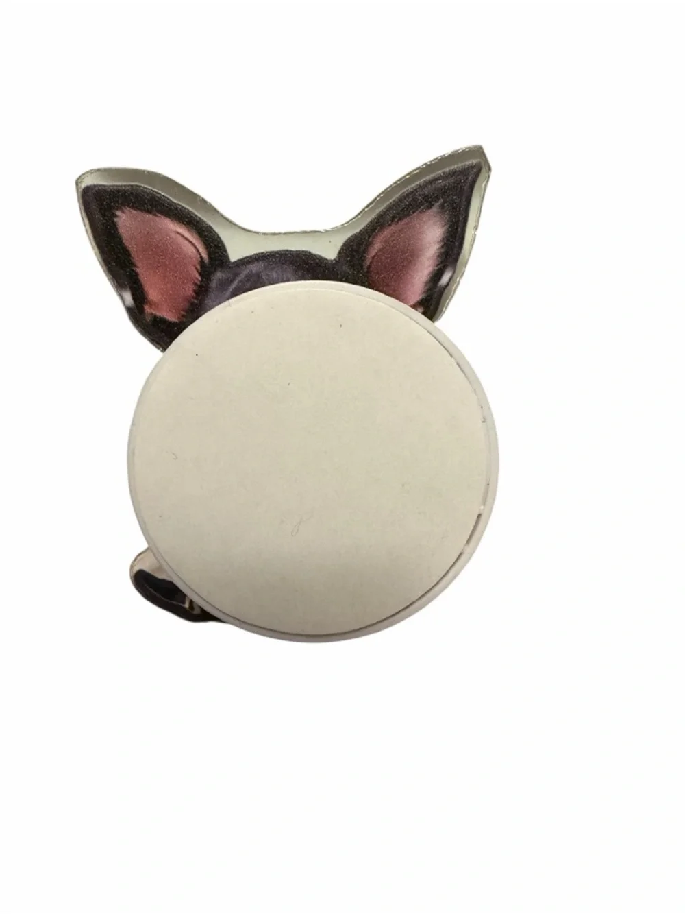 Chihuahua Dog Acrylic Phone Stand with Bubble Tea Design